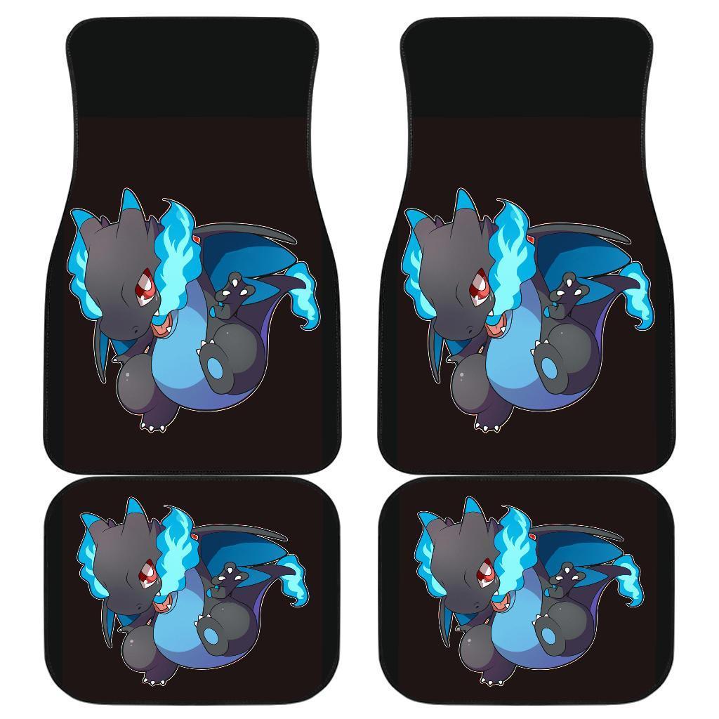 Mega Charizard X Chibi Pokemon Car Floor Mats