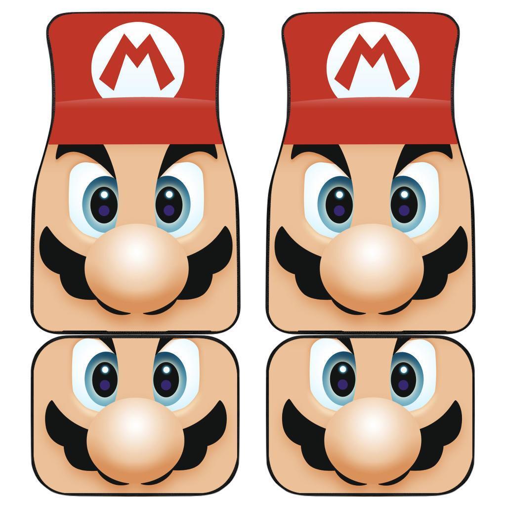 Mario Face In Game Car Floor Mats