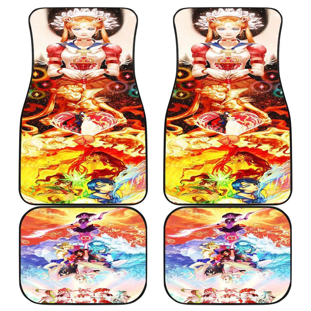 Sailor Moon Art Colorful Car Floor Mats