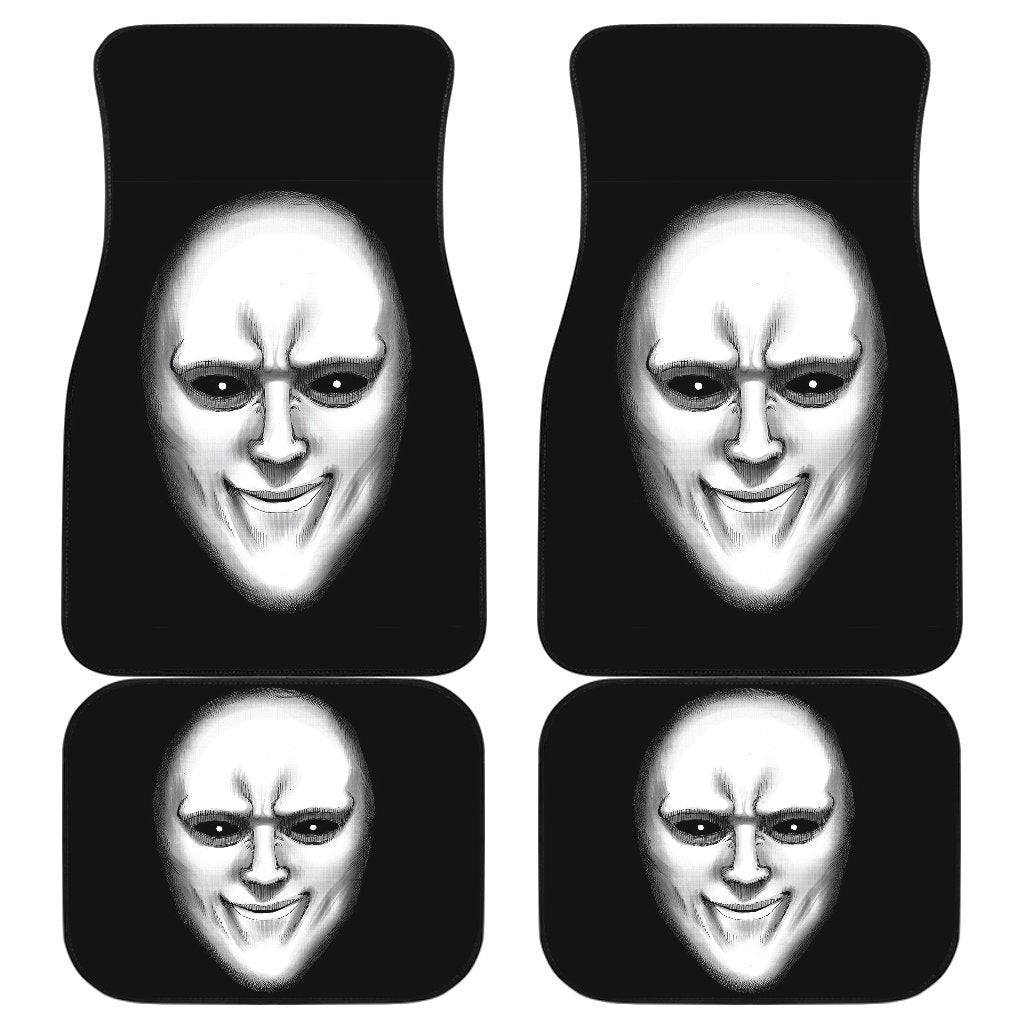 Black Sperm Face One Punch Man In Black Theme Car Floor Mats