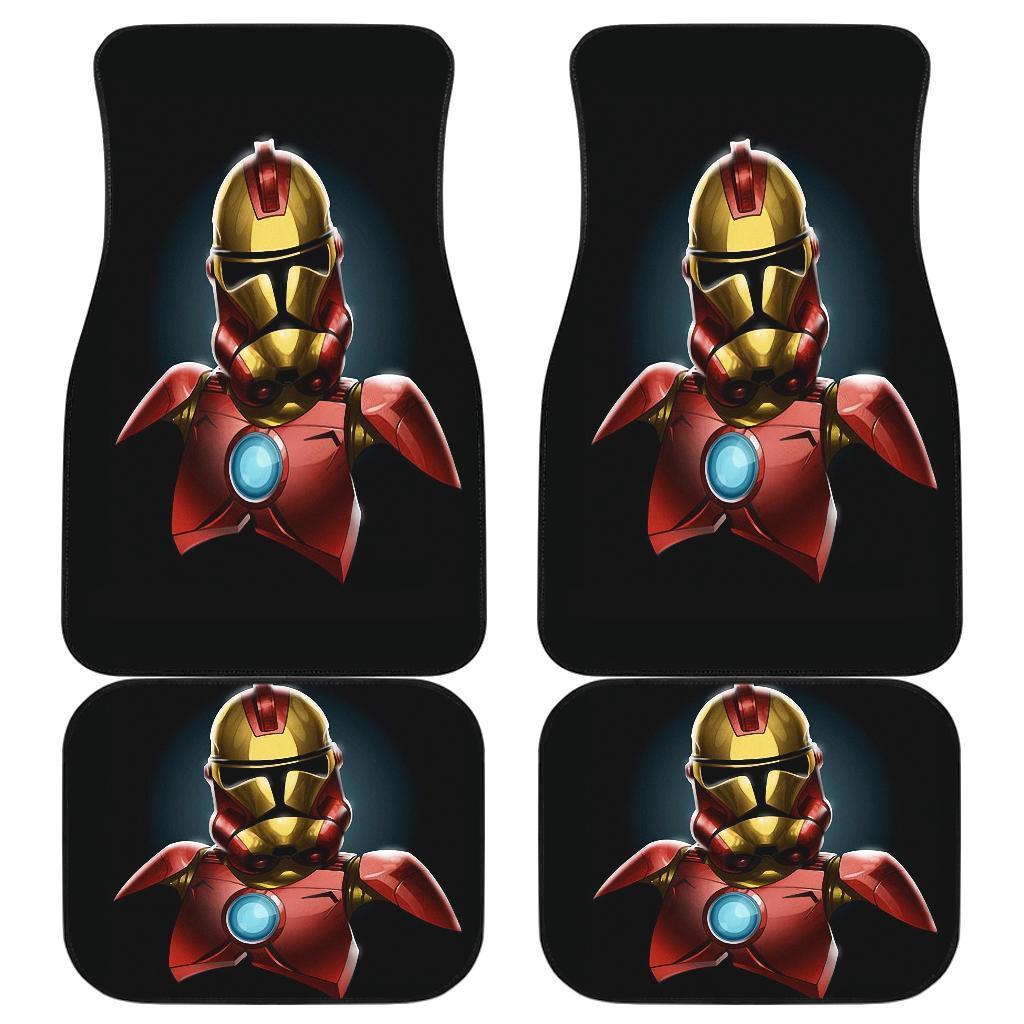 Iron Man Stormtrooper Front And Back Car Mat