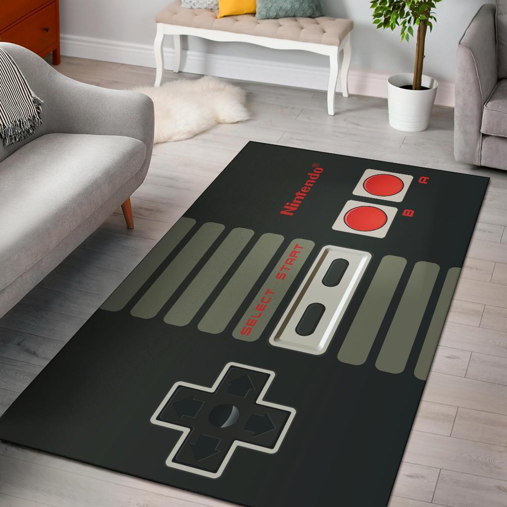 Nitendo Controller Area Rug Carpet