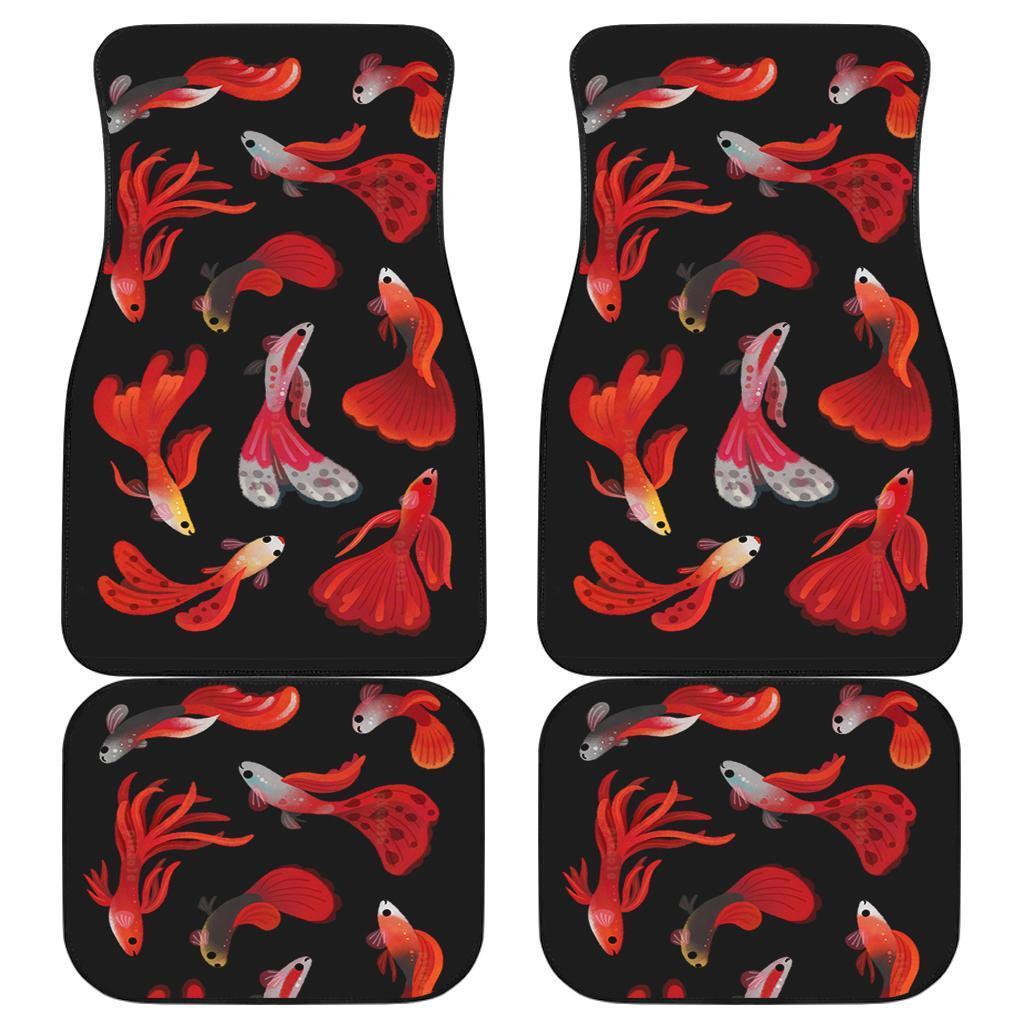 Red Fish Symbols Shades Car Floor Mats Amazing Best Gift Ideas 2022