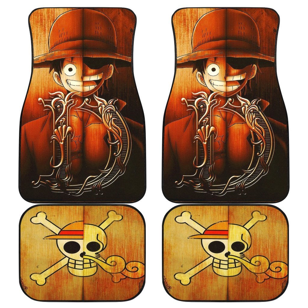 Luffy Onepiece Logo Anime Car Floor Mats