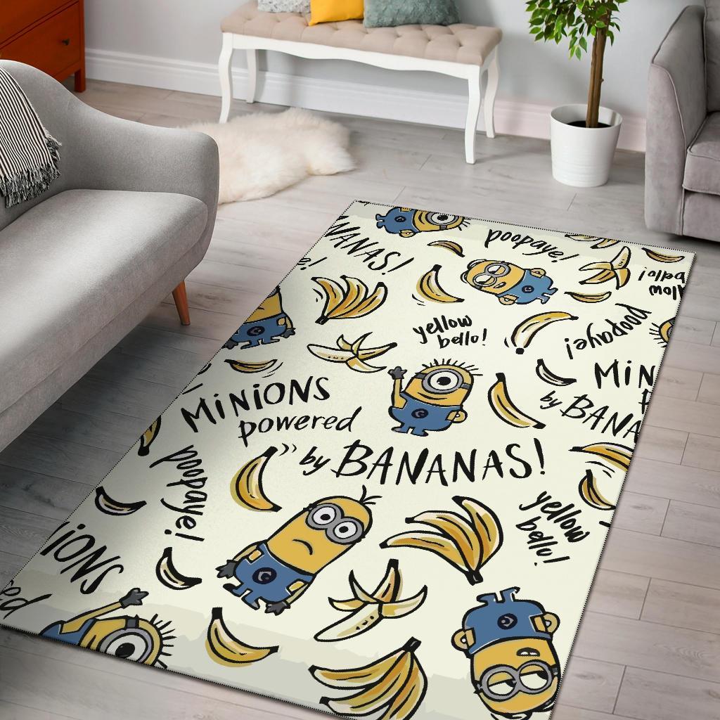 Minion Bananas Area Rug Carpet