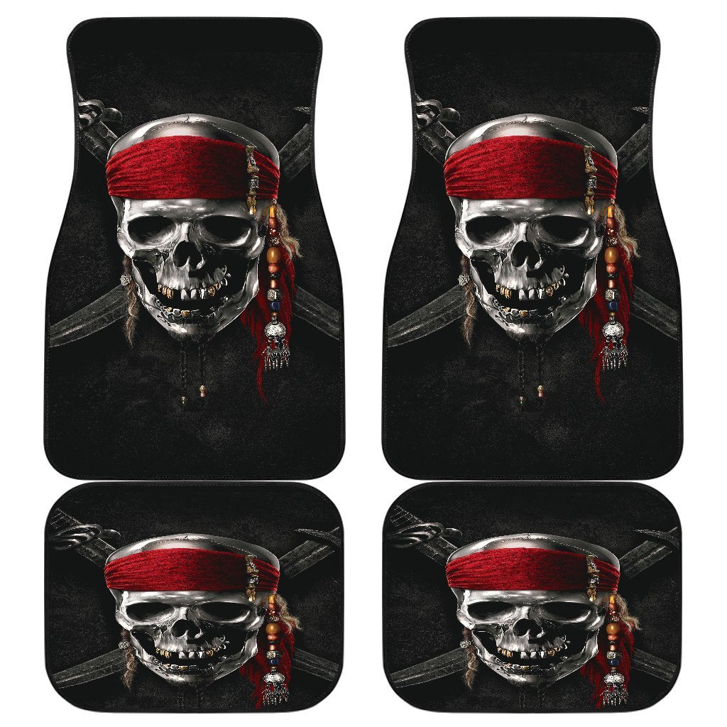 Pirates Of The Caribbean 3D Skull Logo Car Floor Mats