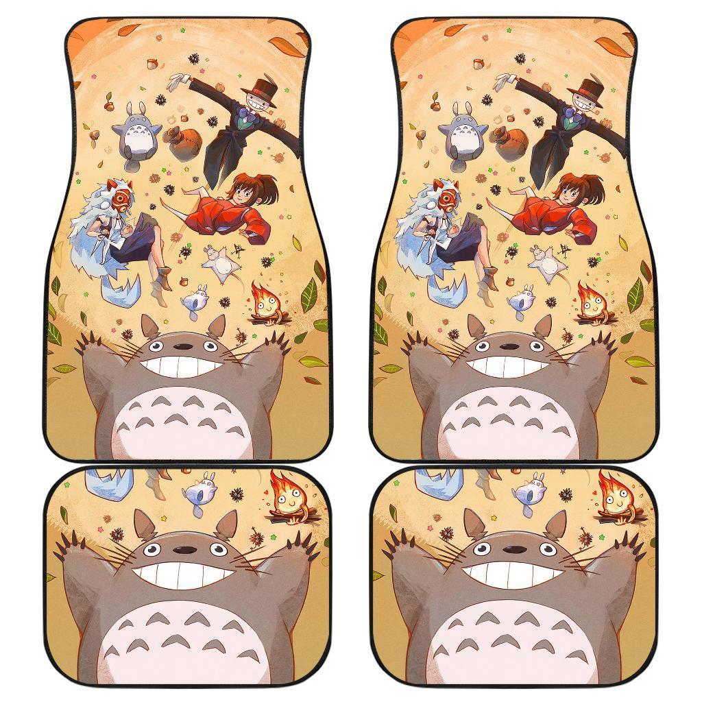 Totoro Art Draw Family Funny Car Floor Mats