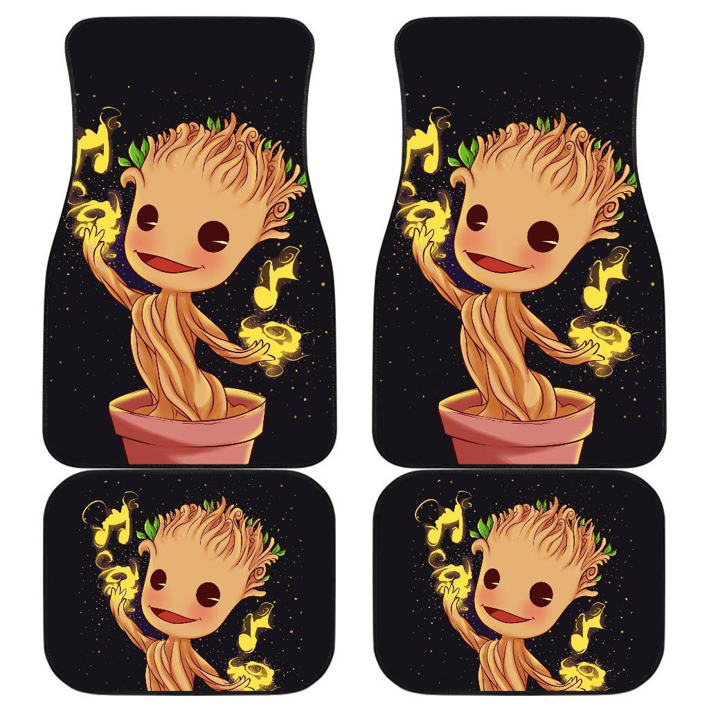 Baby Groot Cute Tree Guardian Of Galaxy Car Floor Mats