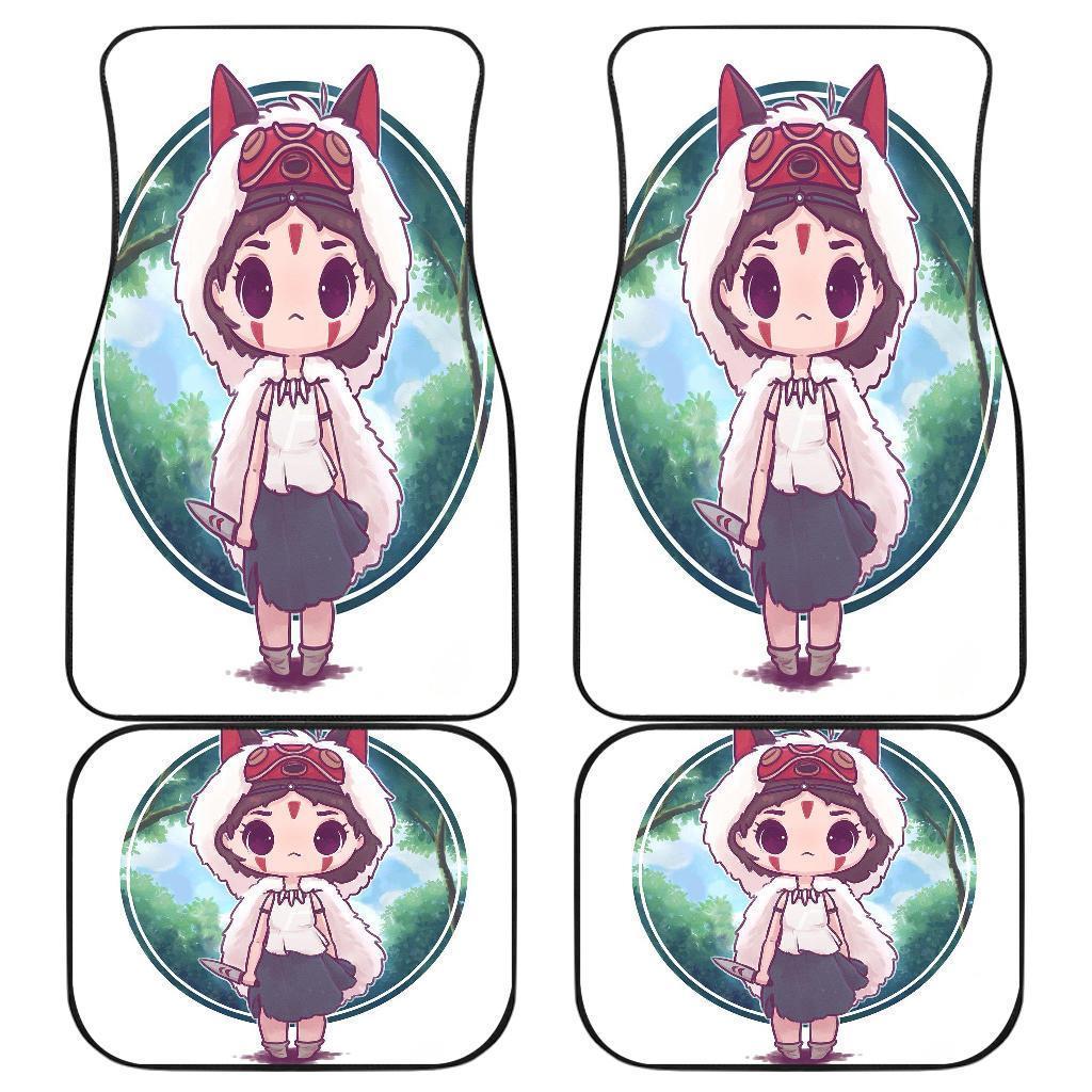 Princess Mononoke Chibi Cute Car Floor Mats