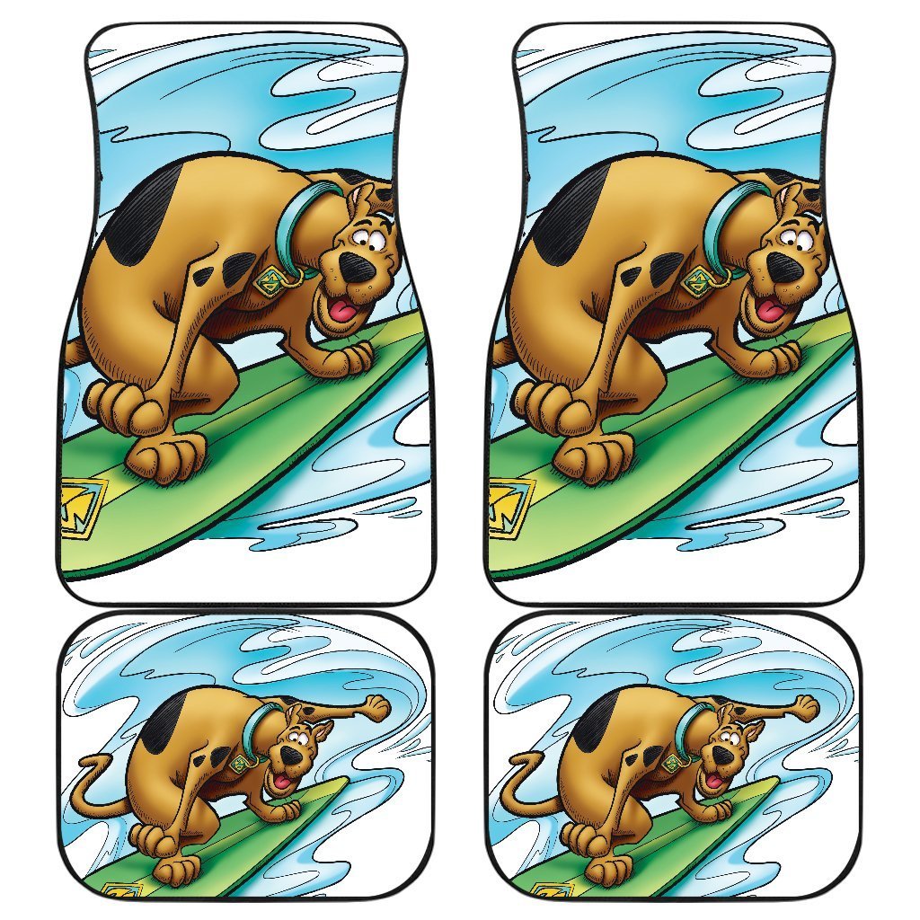 Scooby Doo Surfing Cartoon Car Floor Mats