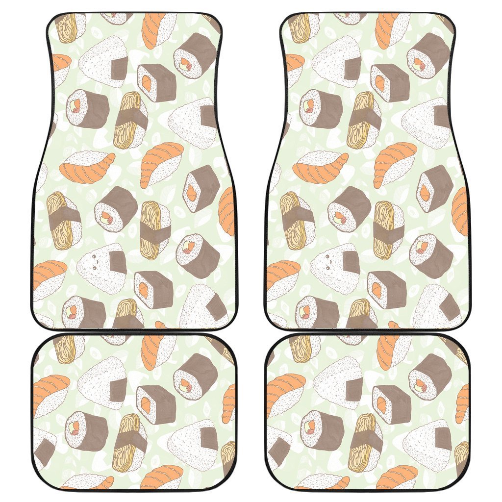 Sushi Pattern Colorfull Car Floor Mats