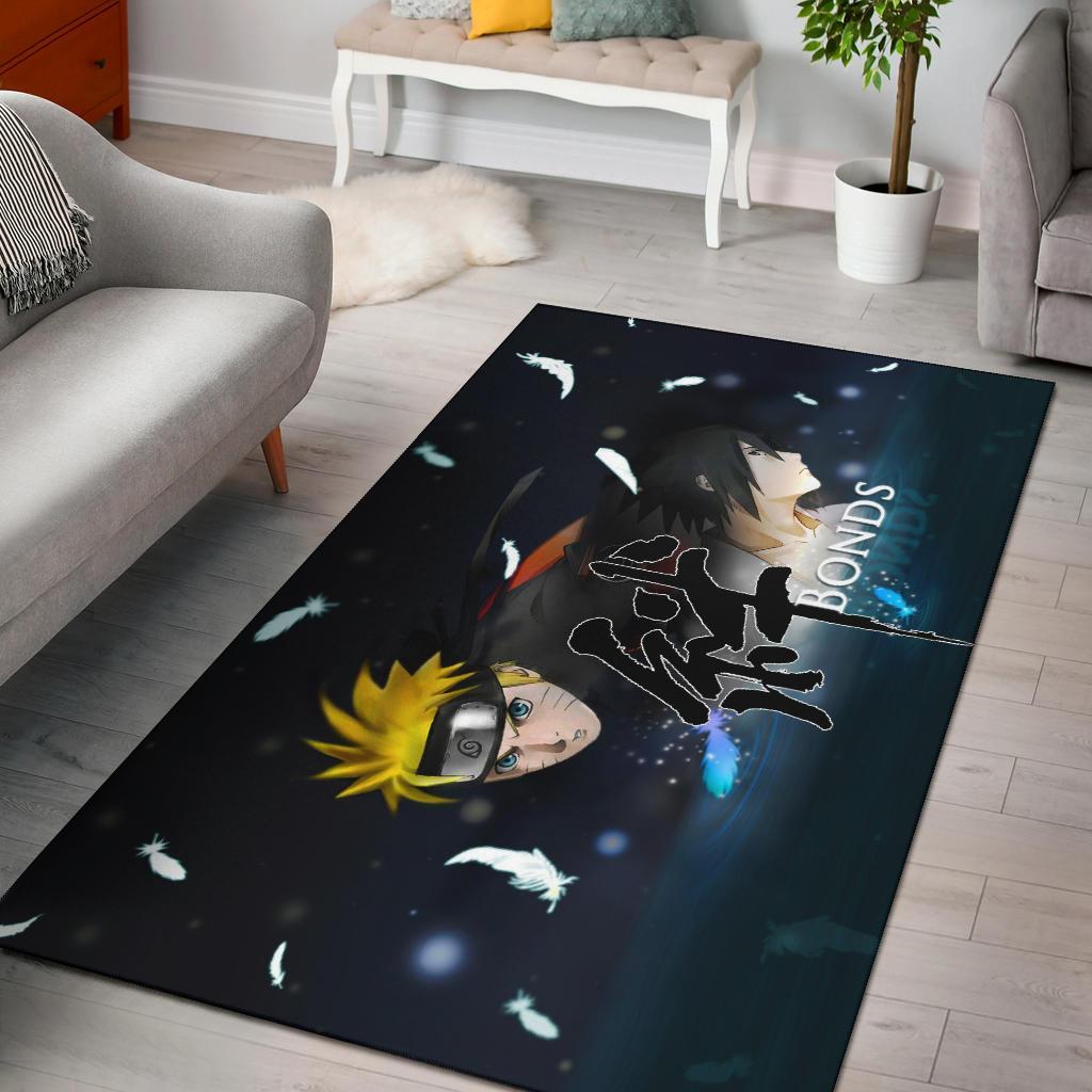 Naruto And Sasuke Area Rug Carpet