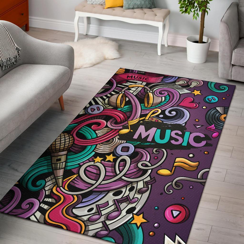 New Music Art Area Rug Carpet