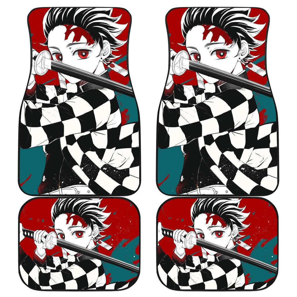 Tanjiro Kamado Kimetsu No Yaiba Anime Car Floor Mats