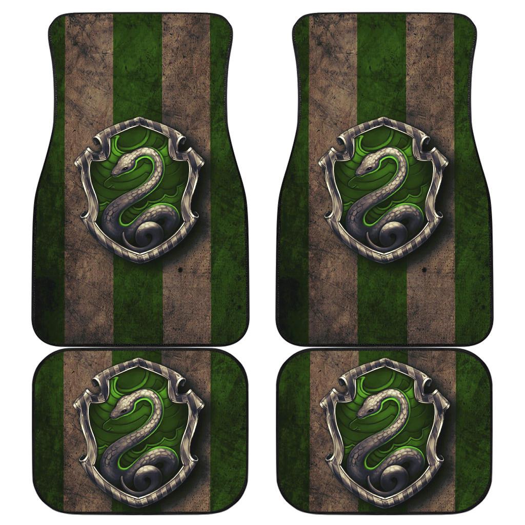 Slytherin Logo Car Floor Mats Harry Potter Movie Fan Gift