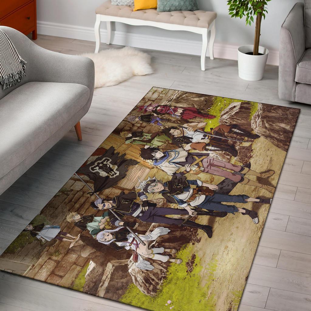 Black Clover Area Rug Carpet