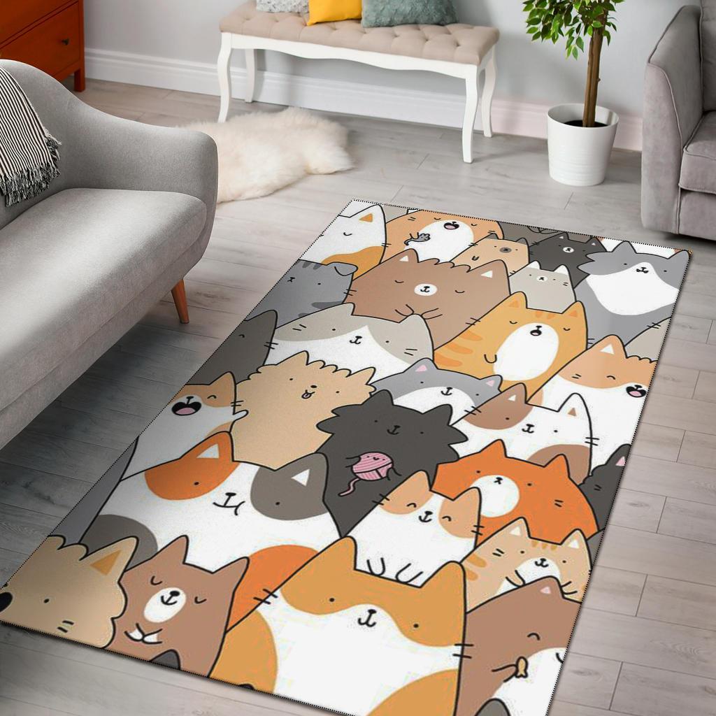 Adorable Pusheen Cat Area Rug Carpet