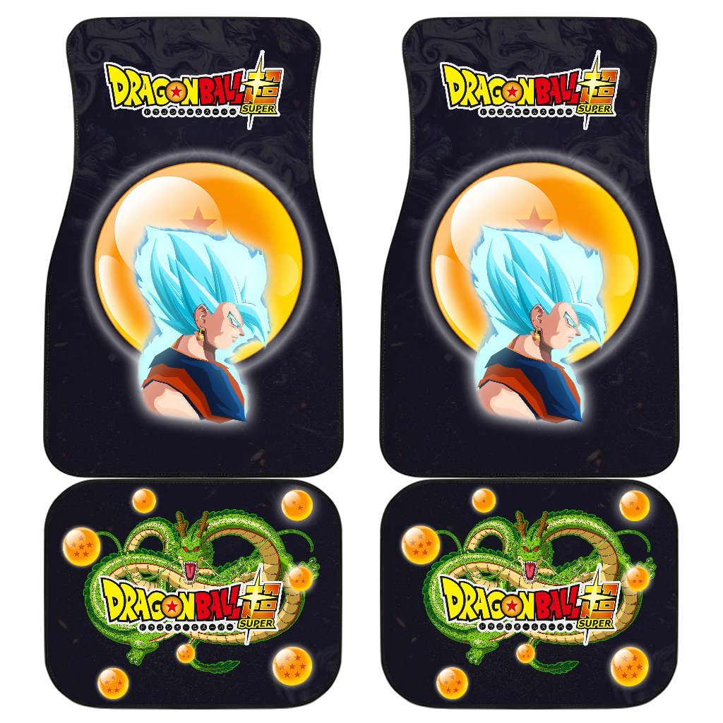 Super Saiya Blue Hair Goku Car Floor Mats