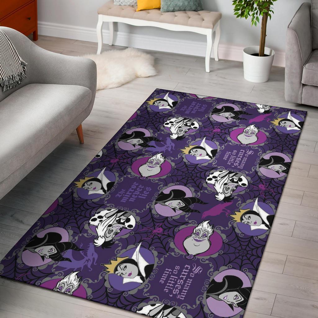 Villains Purple Area Rug Carpet