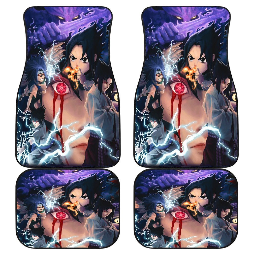 Sasuke Kun Chibi Art Car Floor Mats