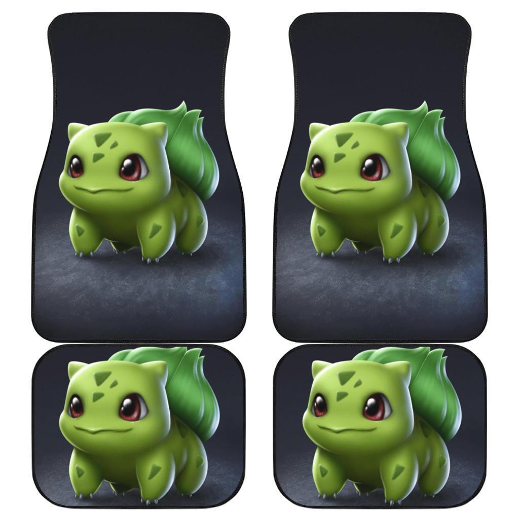 Bulbasaur Cute Pokemon In Dark Theme Car Floor Mats