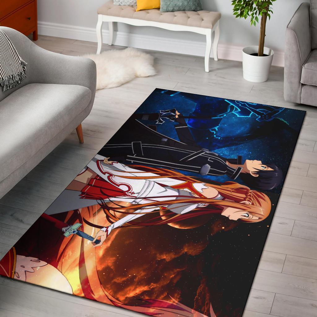 Sword Art Online Kirito Asuna Area Rug Carpet