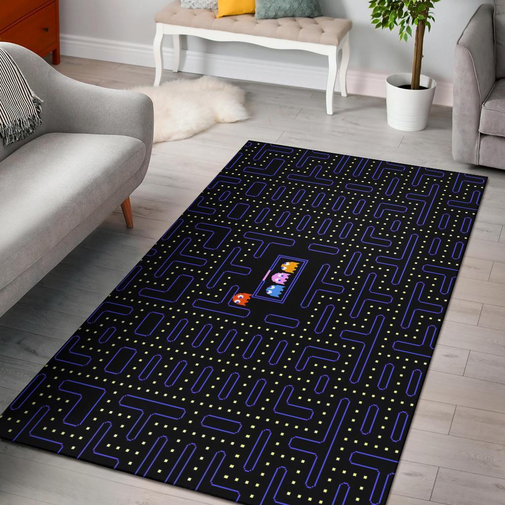 Pac Man Area Rug Carpet