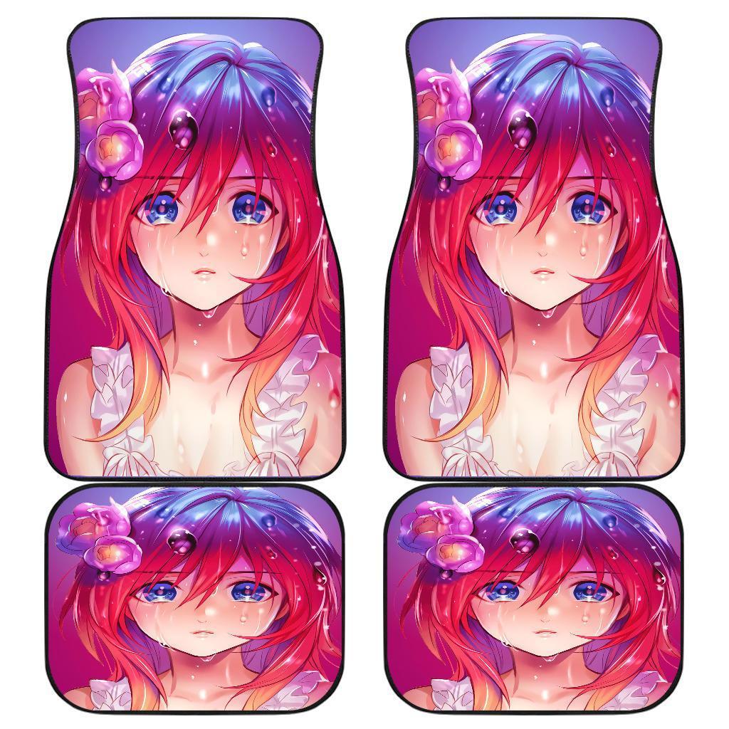 Anime Cute Bubble Pinky Girl Car Floor Mats