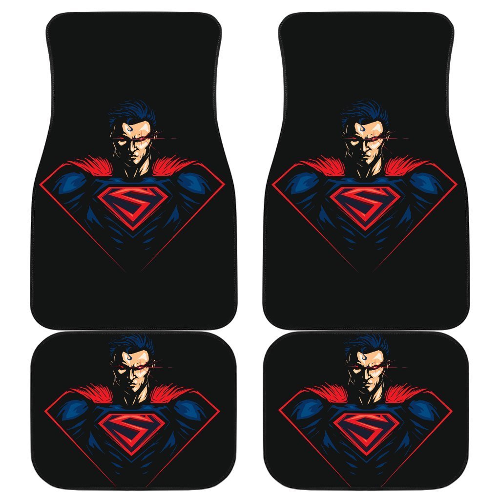 Superman Badass Dc Cartoon Car Floor Mats