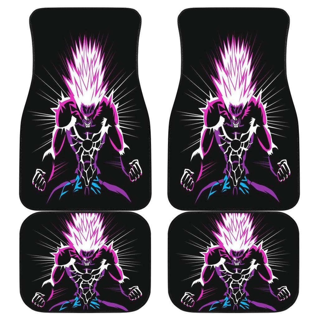 Borus Angry Mode One Punch Man In Dark Theme Car Floor Mats