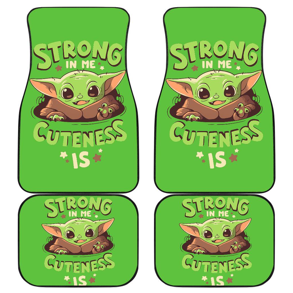 Baby Yoda Cute Car Floor Mats The Mandalorian Movies