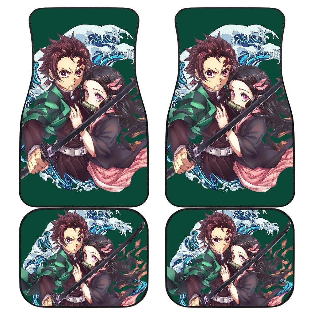 Tanjiro Kamado & Nezuko Kamado Kimetsu No Yaiba Car Floor Mats