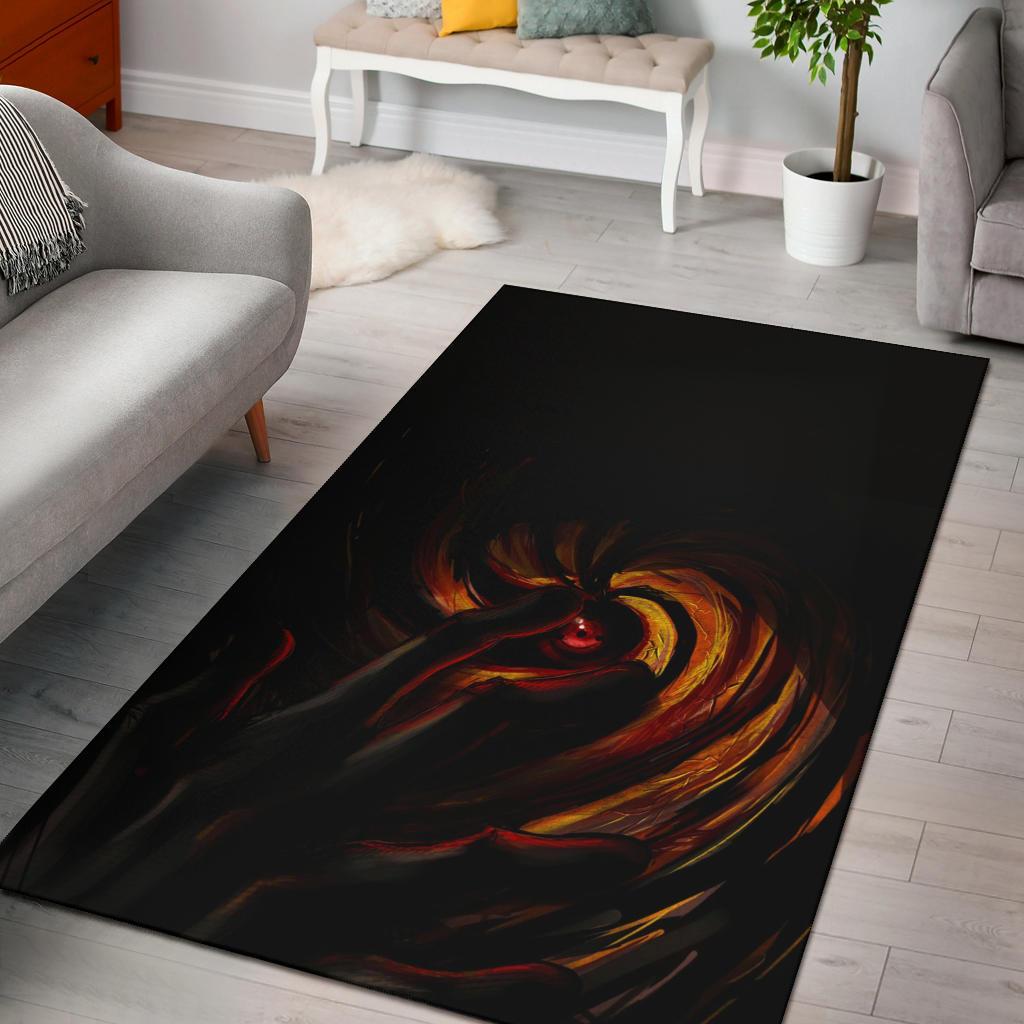 Cool Uchiha Obito Art Area Rug Carpet