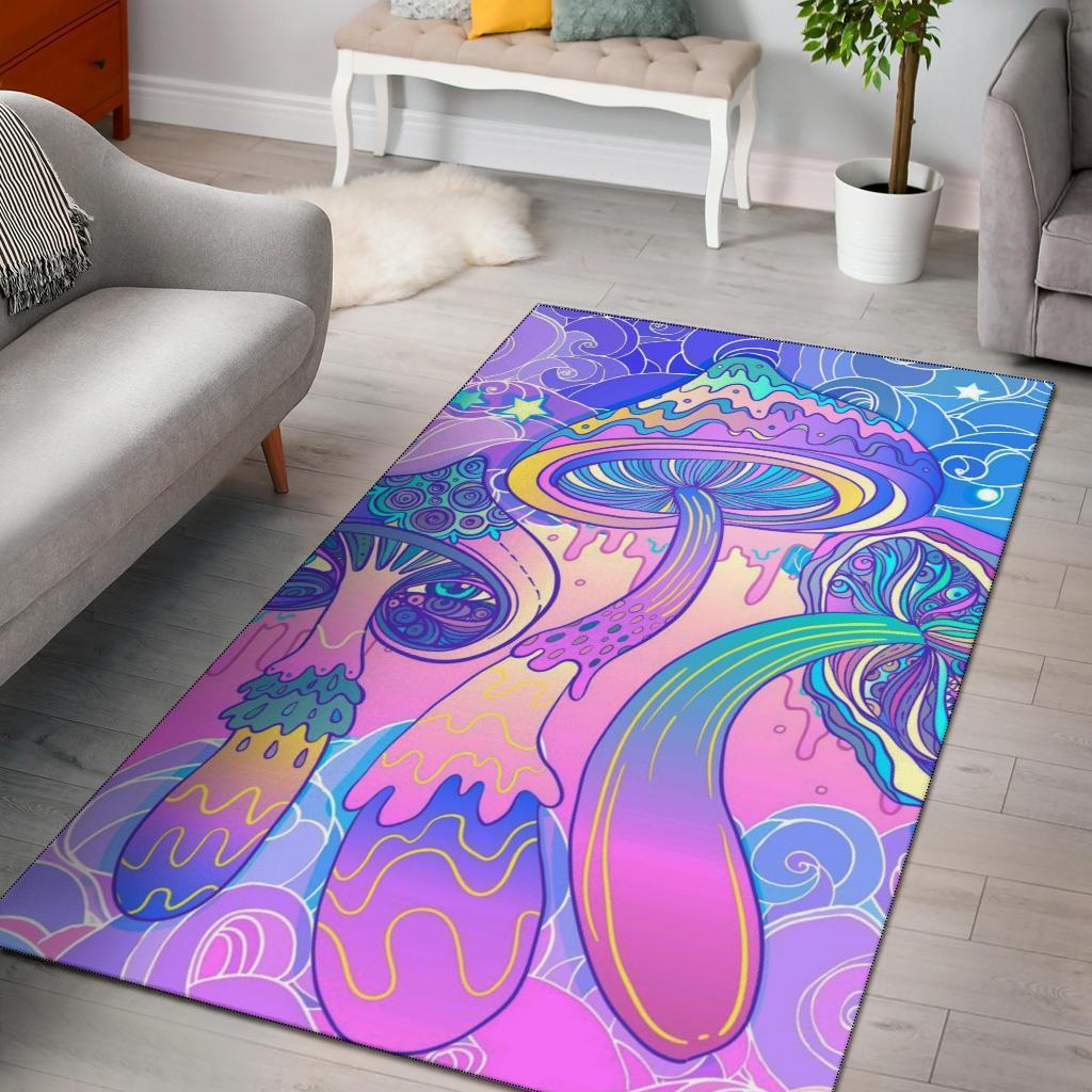 2022 Colours Mushroom Art Area Rug Carpet