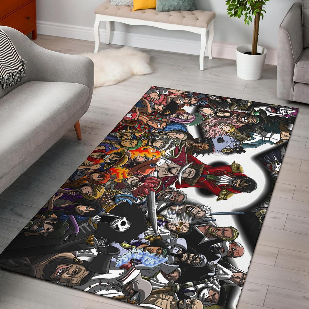 One Piece All Characters Area Rug Carpet