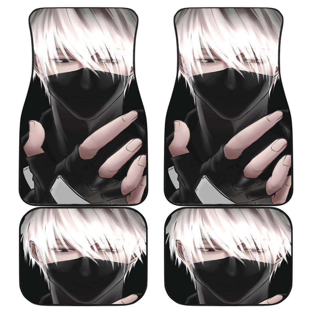 Kakashi Naruto Mad Moment Black Car Floor Mats