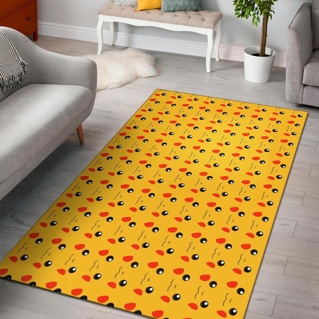 Pikachu Face Pattern Area Rug Carpet