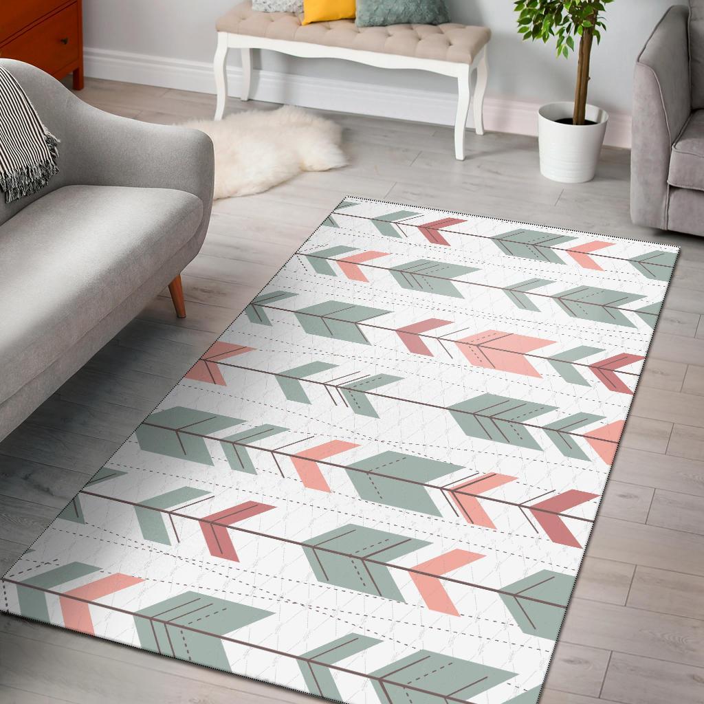 Tribal Arrows Aztec Area Rug Carpet