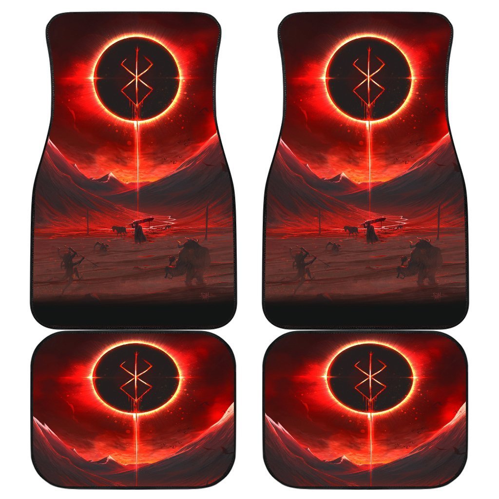 Berserk Red Logo Anime Car Floor Mats