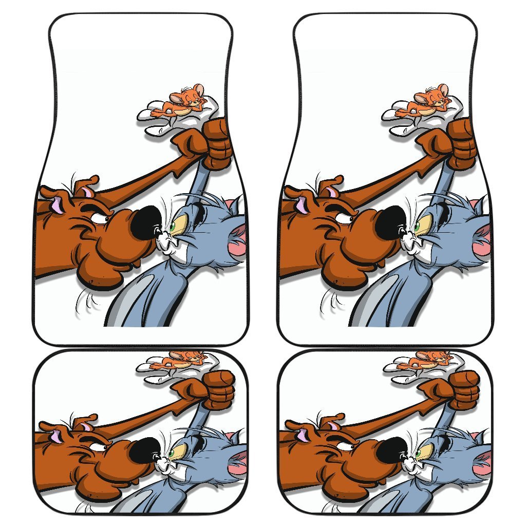 Tom Jerry Scooby Doo Funny Moment Cartoon Car Floor Mats