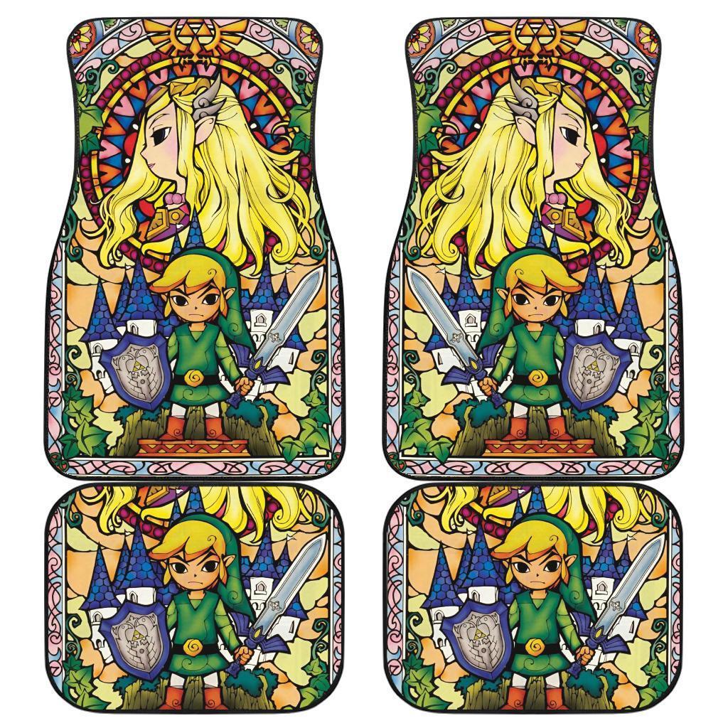 The Legend Of Zelda Glass Art Car Floor Mats