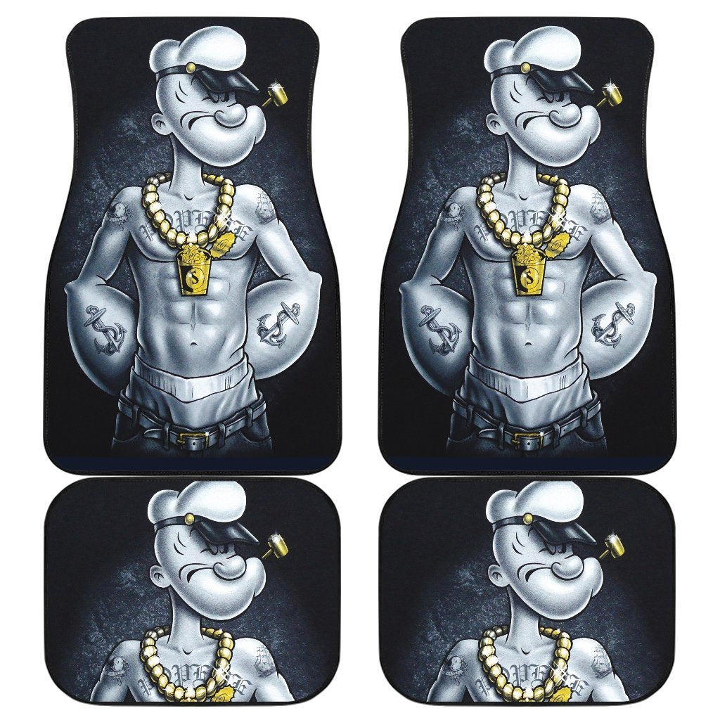 Popeye Badass Thug Life Gangster Car Floor Mats