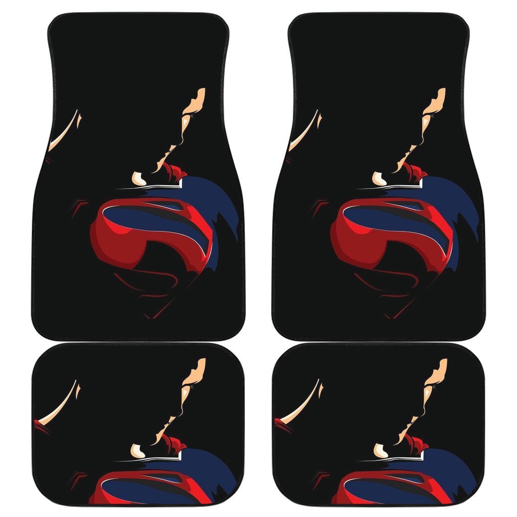 Superman Sad Cartoon Car Floor Mats