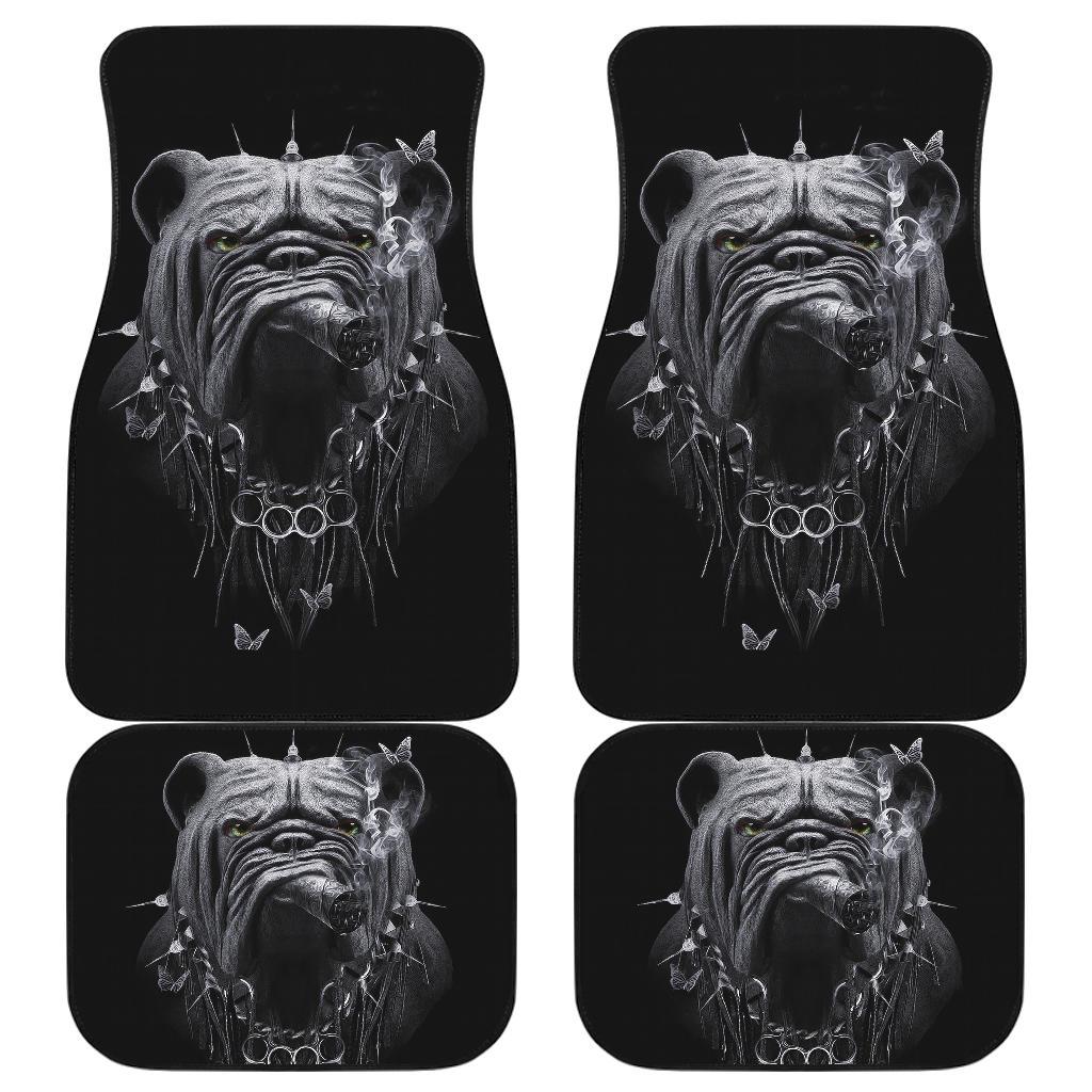 Bulldog Black Smoking Car Floor Mats Amazing Gift Ideas