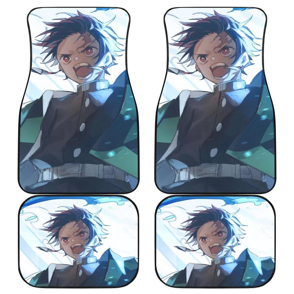 Tanjiro Kamado Car Floor Mats Kimetsu No Yaiba Anime