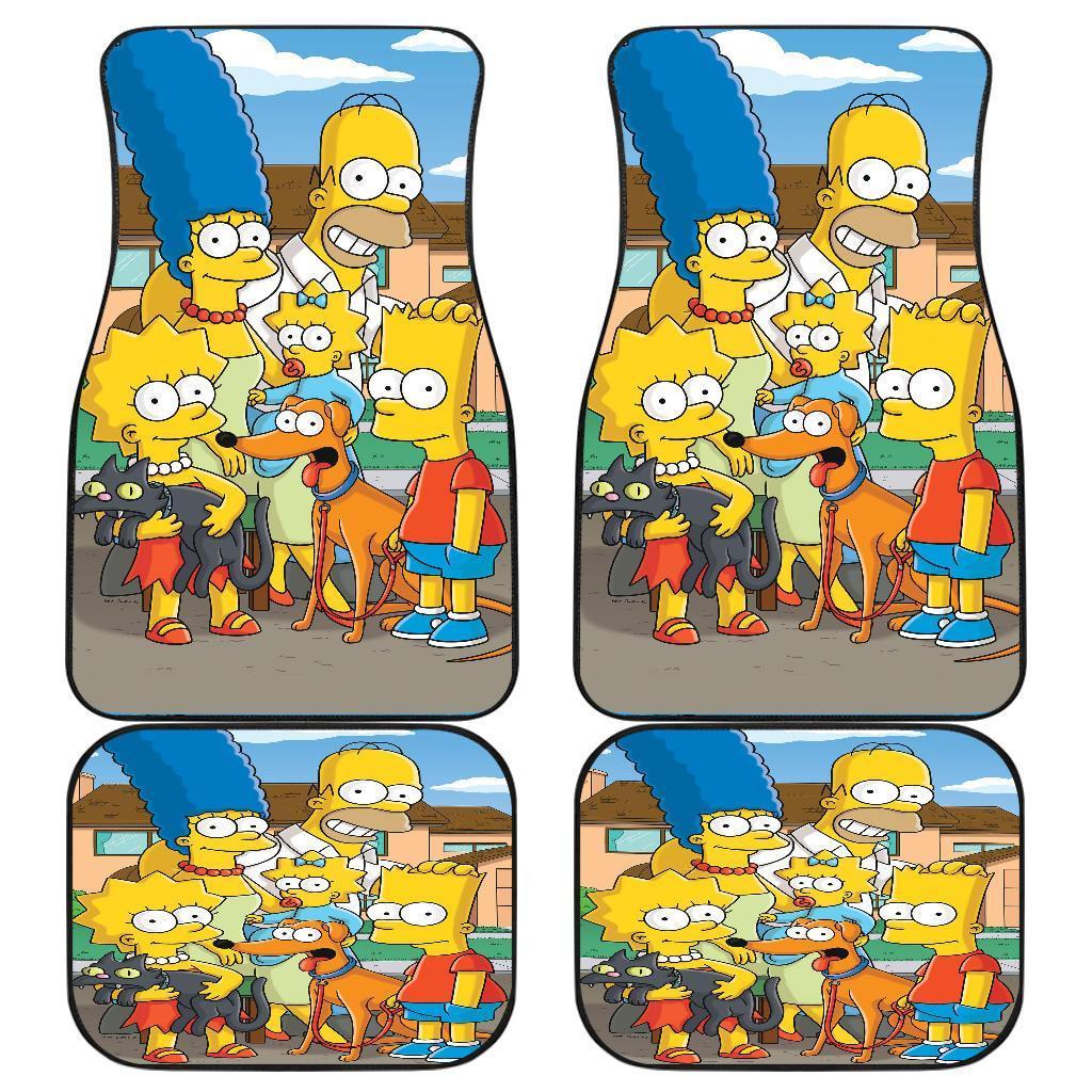 The Simpsons Tv Cartoon Car Floor Mats