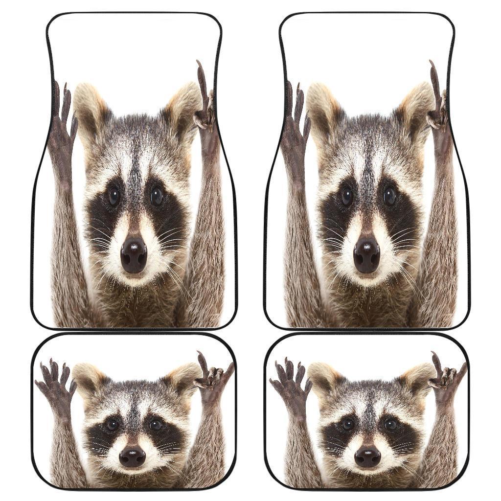 Raccoon Funny Animal Wild Pet Car Floor Mats