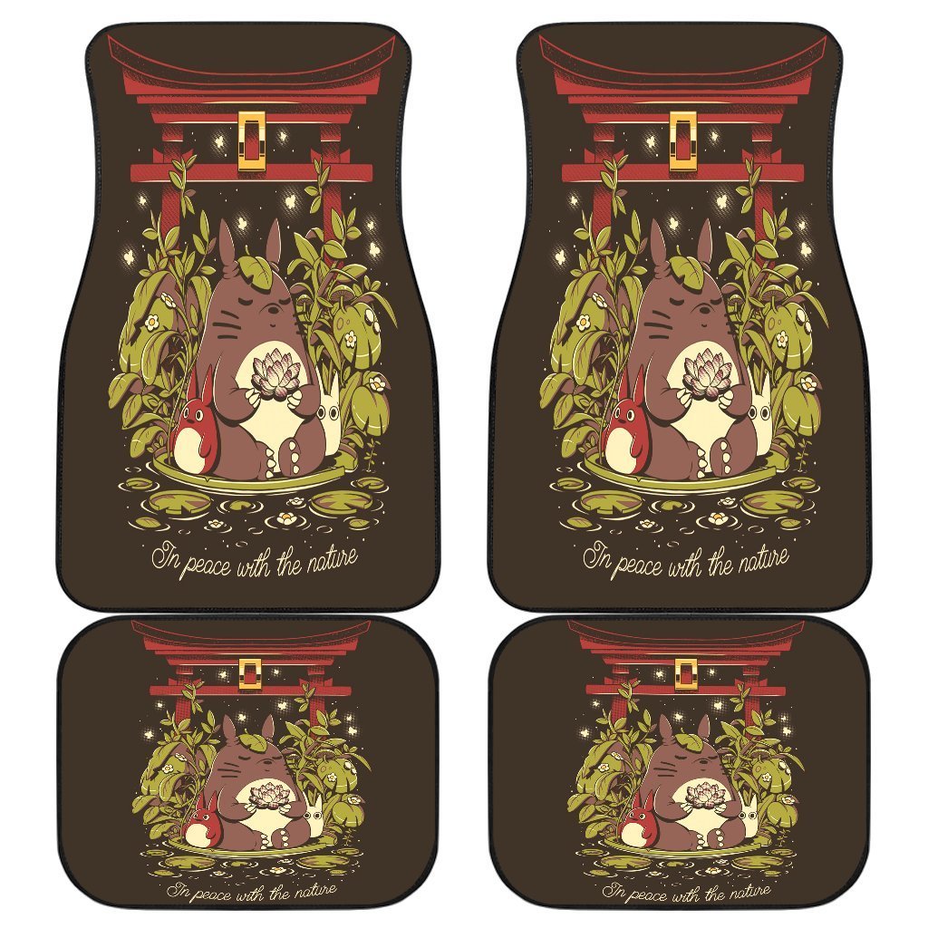 Totoro Draw Art Autumn Car Floor Mats