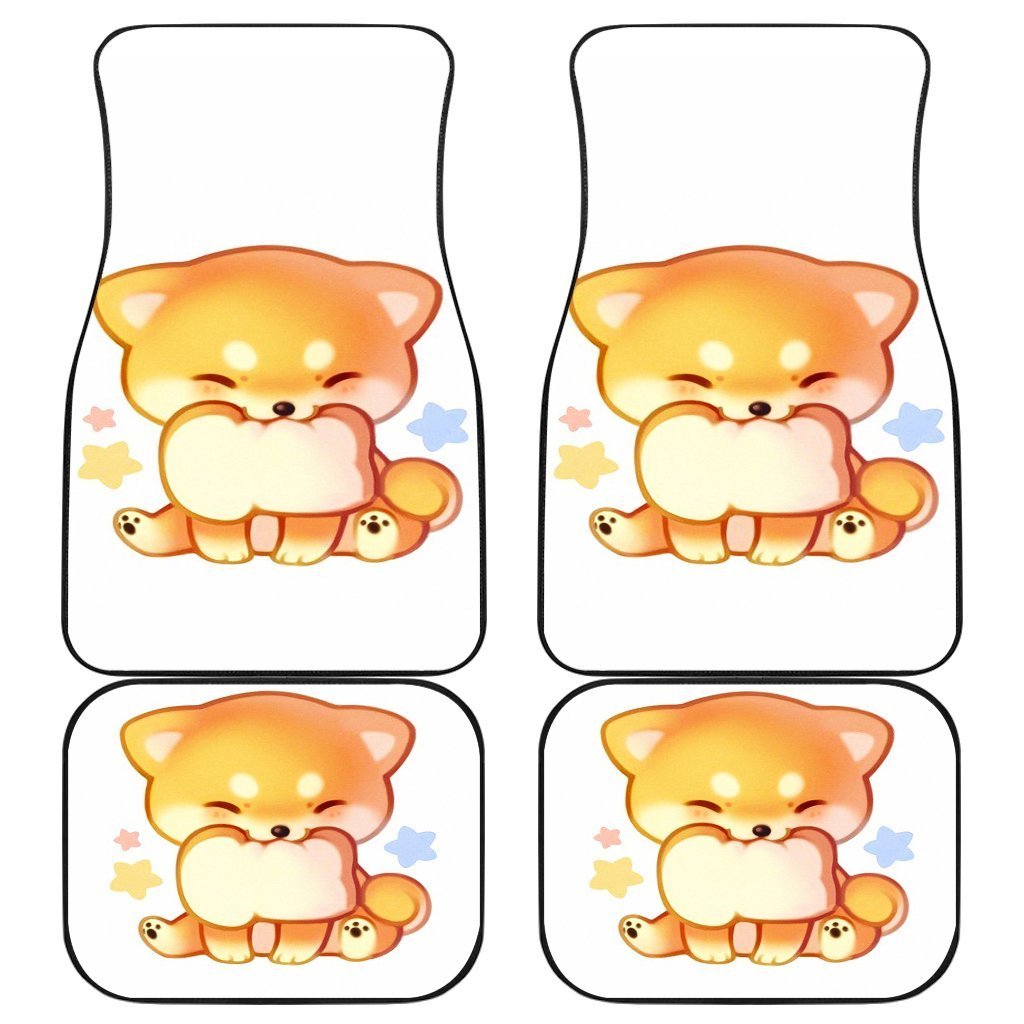 Shiba Inu Smile Dog Chibi Art Animal Car Floor Mats