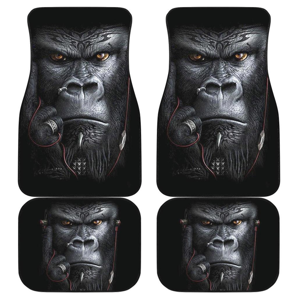 Art Gorilla Face Car Floor Mats Amazing Gift Ideas